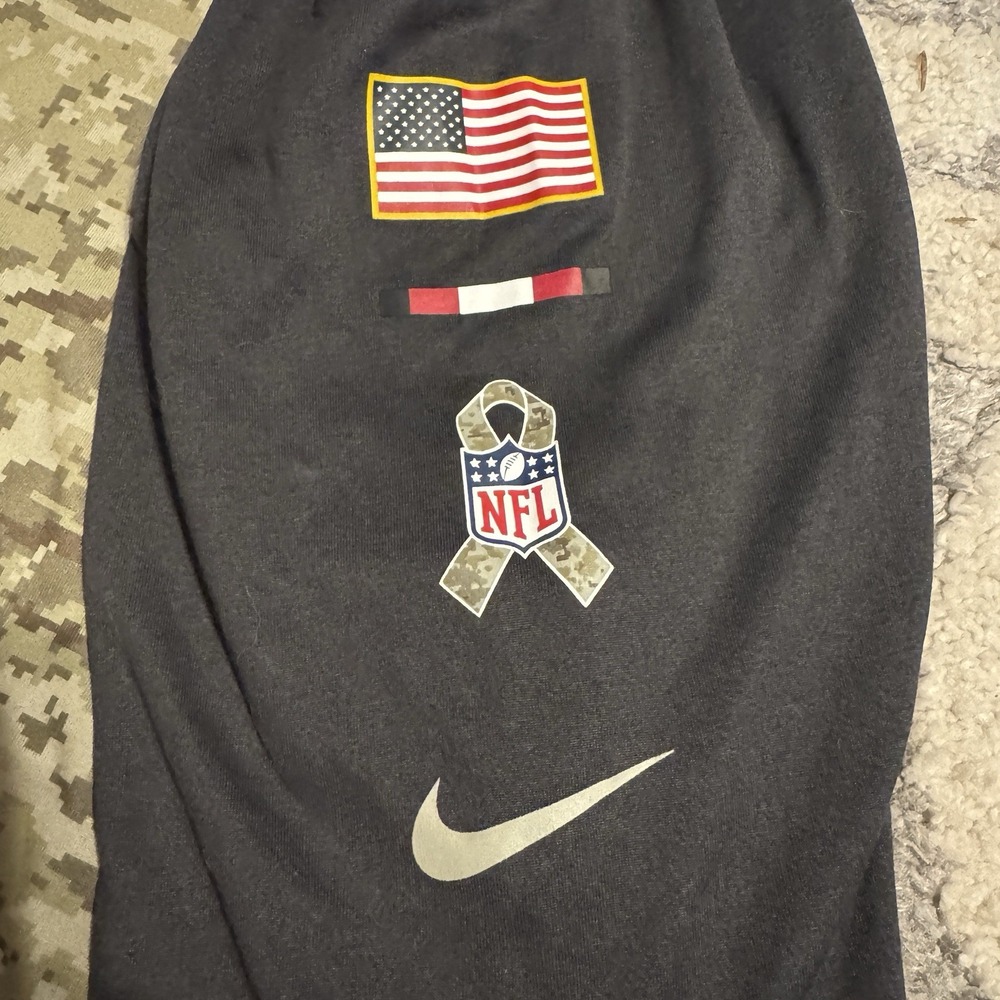 Atlanta Falcons NFL Salute Troops Camo Dri-Fit 3/4 Sleeve Shirt Athletic Cut XXL - Picture 3 of 6